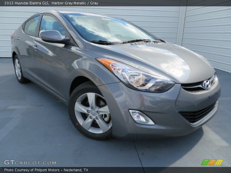 Harbor Gray Metallic / Gray 2013 Hyundai Elantra GLS