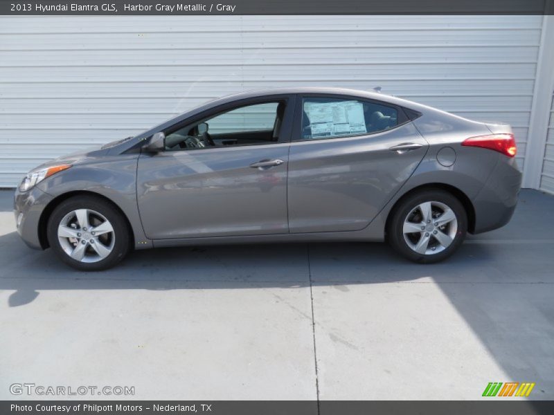 Harbor Gray Metallic / Gray 2013 Hyundai Elantra GLS
