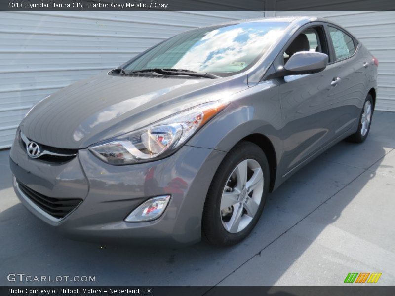 Harbor Gray Metallic / Gray 2013 Hyundai Elantra GLS