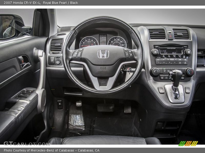 Royal Blue Pearl / Black 2007 Honda CR-V EX-L