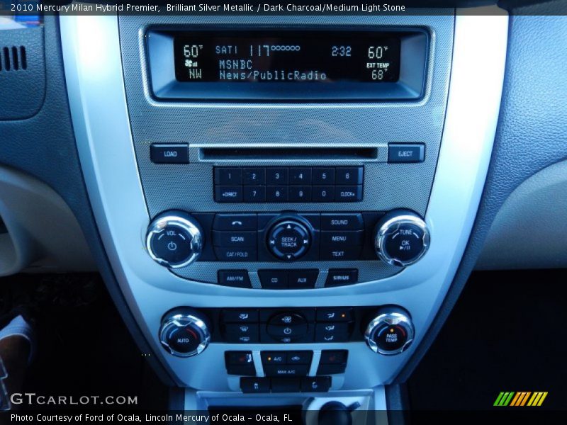 Controls of 2010 Milan Hybrid Premier