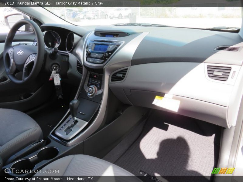 Harbor Gray Metallic / Gray 2013 Hyundai Elantra GLS