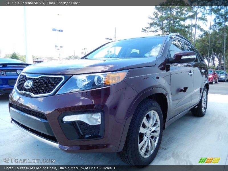 Dark Cherry / Black 2012 Kia Sorento SX V6