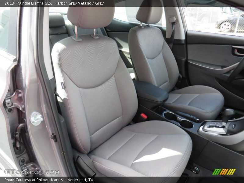 Harbor Gray Metallic / Gray 2013 Hyundai Elantra GLS