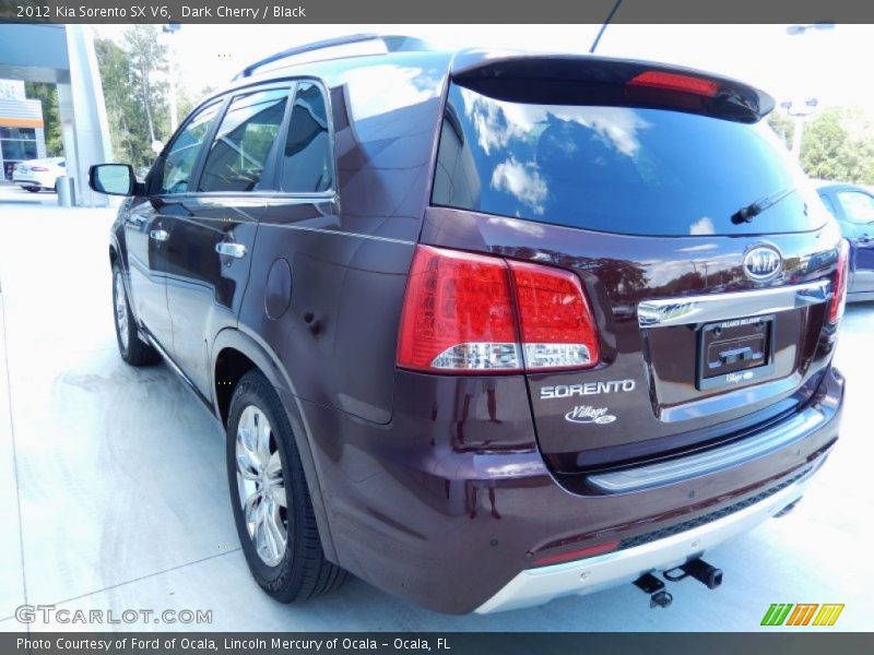 Dark Cherry / Black 2012 Kia Sorento SX V6