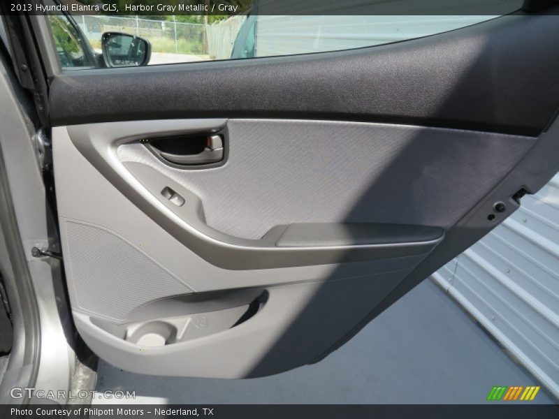Harbor Gray Metallic / Gray 2013 Hyundai Elantra GLS