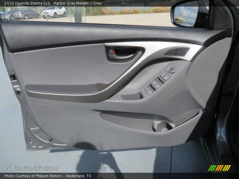 Harbor Gray Metallic / Gray 2013 Hyundai Elantra GLS