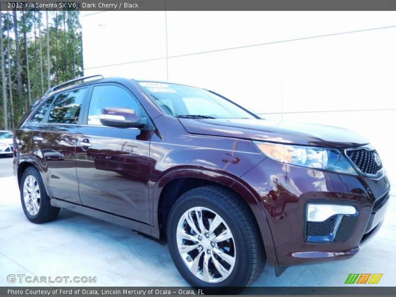 Dark Cherry / Black 2012 Kia Sorento SX V6