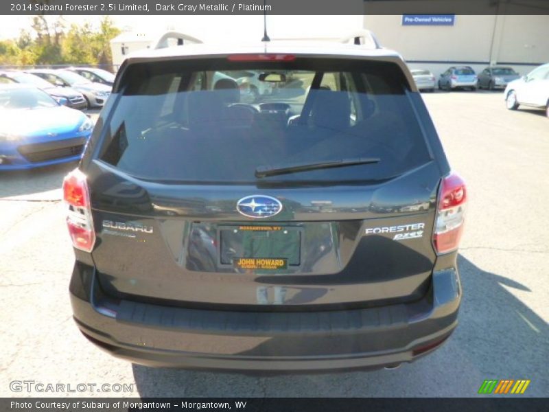 Dark Gray Metallic / Platinum 2014 Subaru Forester 2.5i Limited