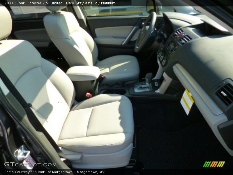 Dark Gray Metallic / Platinum 2014 Subaru Forester 2.5i Limited