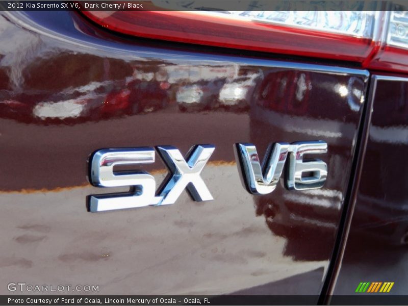Dark Cherry / Black 2012 Kia Sorento SX V6