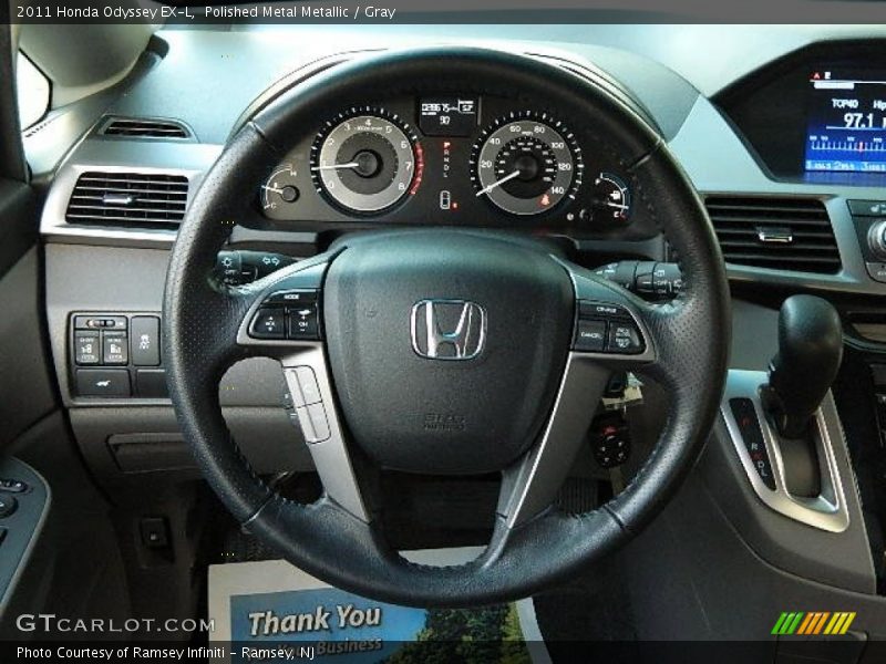 Polished Metal Metallic / Gray 2011 Honda Odyssey EX-L