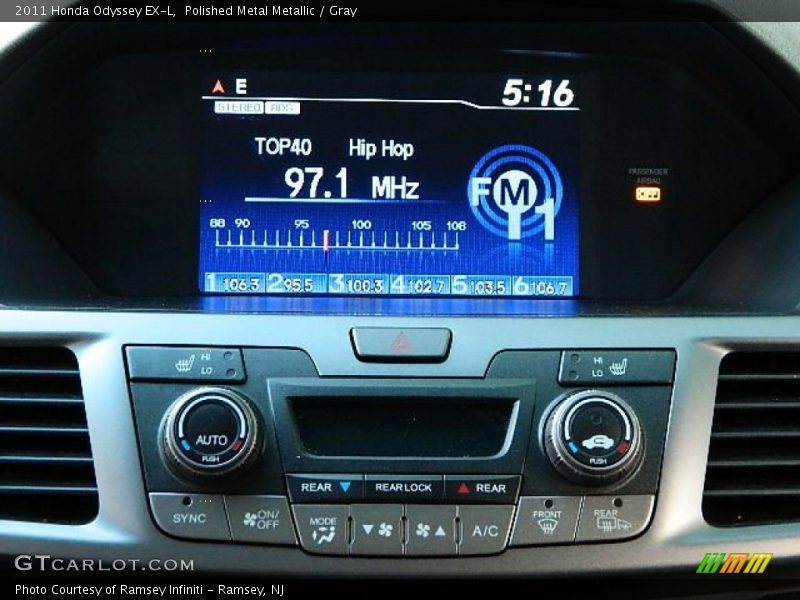 Polished Metal Metallic / Gray 2011 Honda Odyssey EX-L