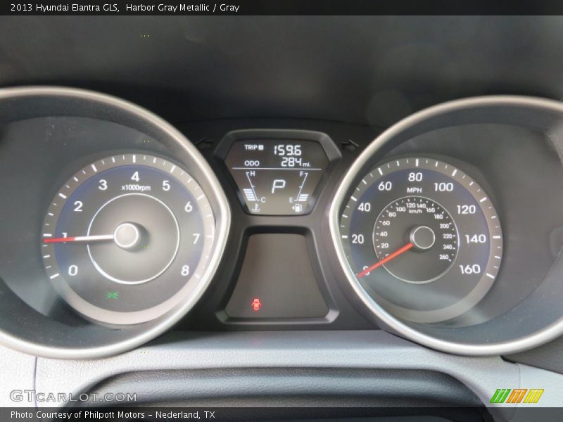 Harbor Gray Metallic / Gray 2013 Hyundai Elantra GLS