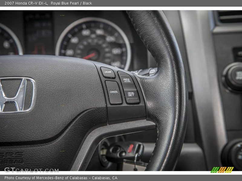 Royal Blue Pearl / Black 2007 Honda CR-V EX-L