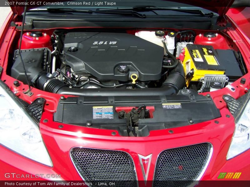 Crimson Red / Light Taupe 2007 Pontiac G6 GT Convertible