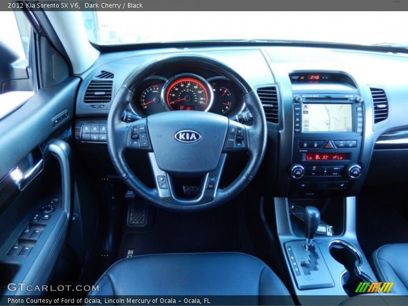 Dark Cherry / Black 2012 Kia Sorento SX V6