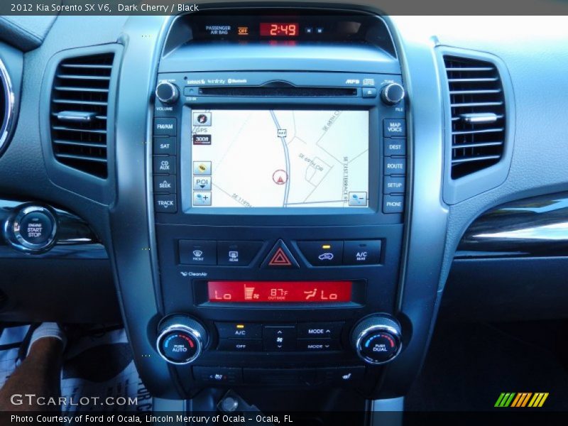Dark Cherry / Black 2012 Kia Sorento SX V6