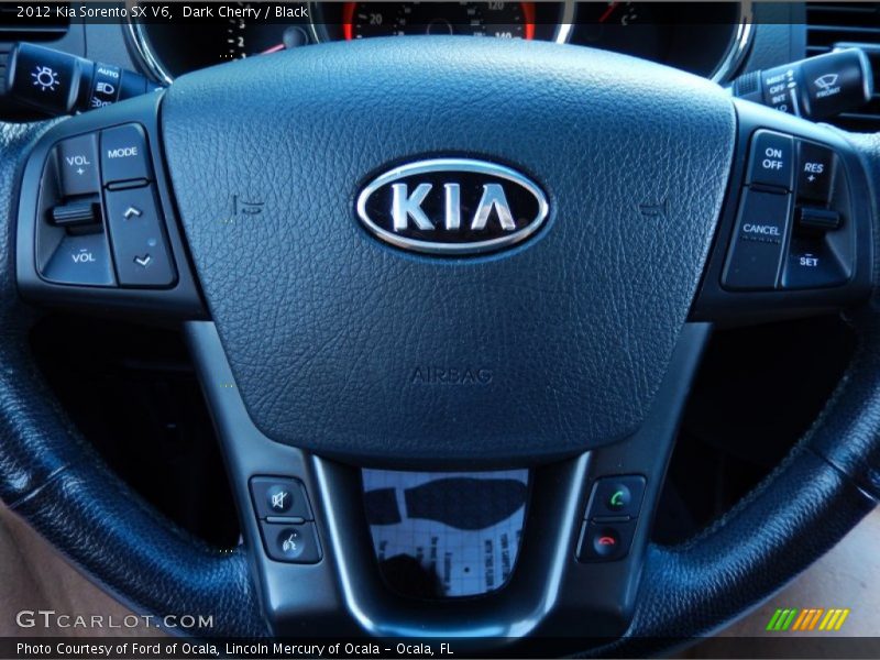 Dark Cherry / Black 2012 Kia Sorento SX V6