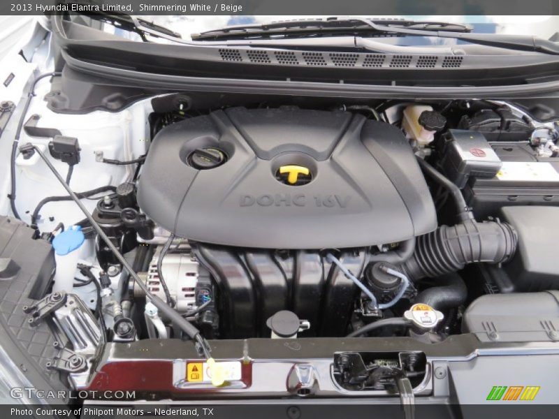 Shimmering White / Beige 2013 Hyundai Elantra Limited