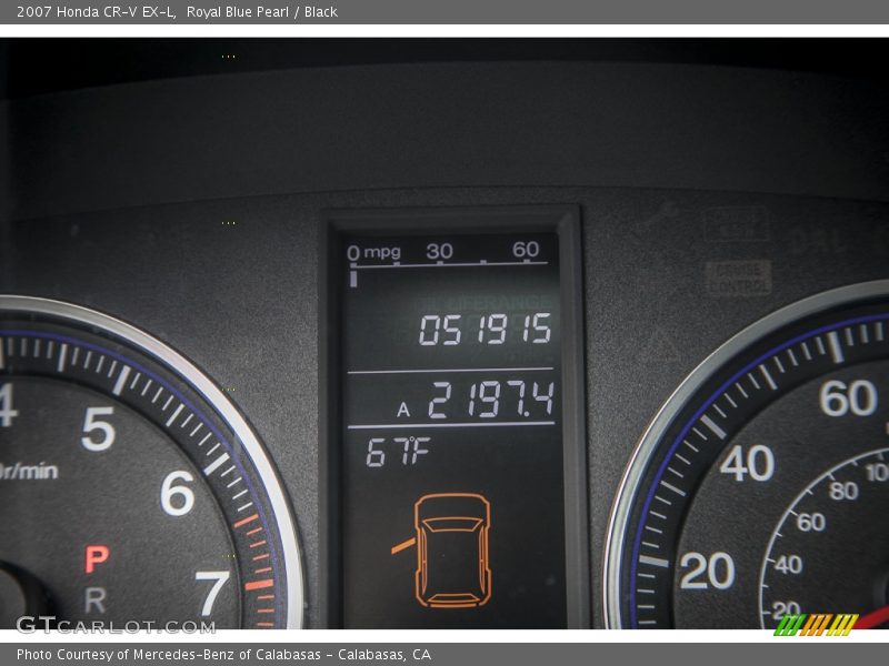 Royal Blue Pearl / Black 2007 Honda CR-V EX-L