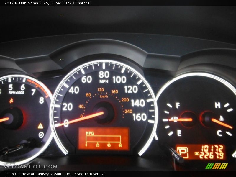Super Black / Charcoal 2012 Nissan Altima 2.5 S