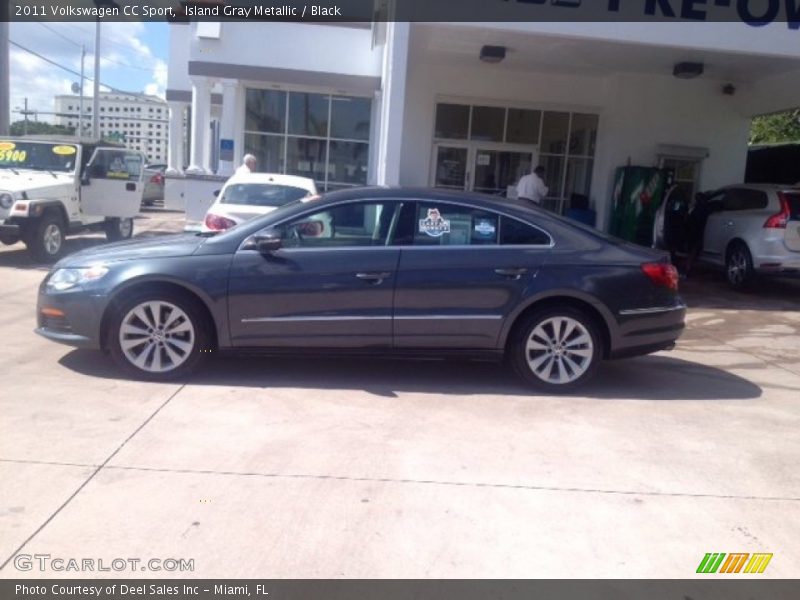 Island Gray Metallic / Black 2011 Volkswagen CC Sport
