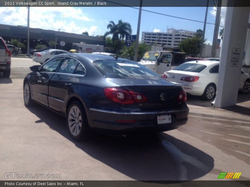 Island Gray Metallic / Black 2011 Volkswagen CC Sport