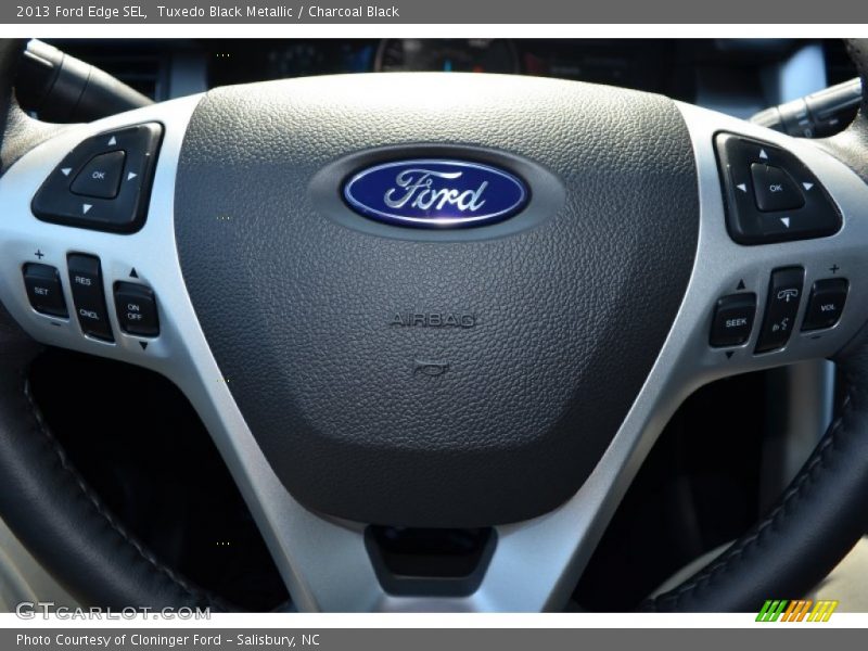 Tuxedo Black Metallic / Charcoal Black 2013 Ford Edge SEL