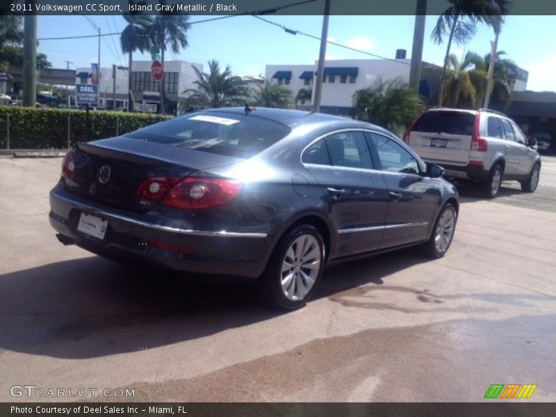 Island Gray Metallic / Black 2011 Volkswagen CC Sport
