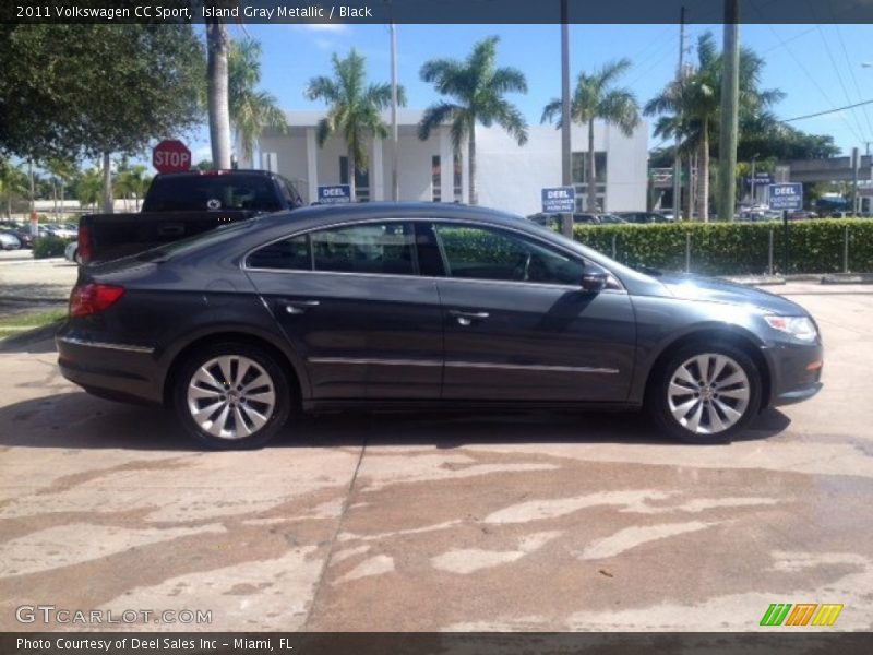 Island Gray Metallic / Black 2011 Volkswagen CC Sport