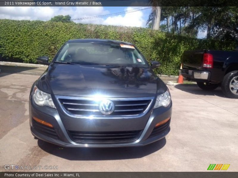 Island Gray Metallic / Black 2011 Volkswagen CC Sport