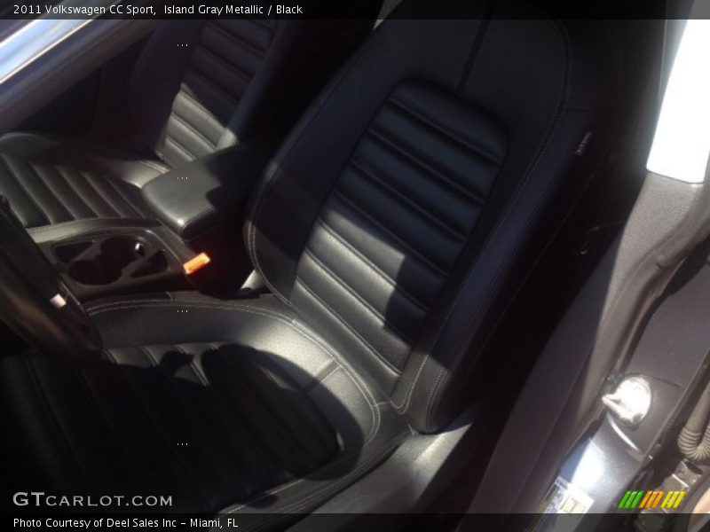 Island Gray Metallic / Black 2011 Volkswagen CC Sport