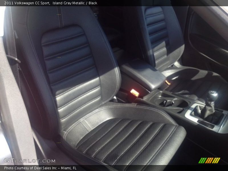 Island Gray Metallic / Black 2011 Volkswagen CC Sport