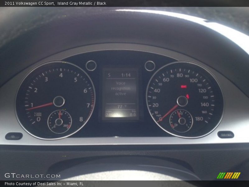 Island Gray Metallic / Black 2011 Volkswagen CC Sport