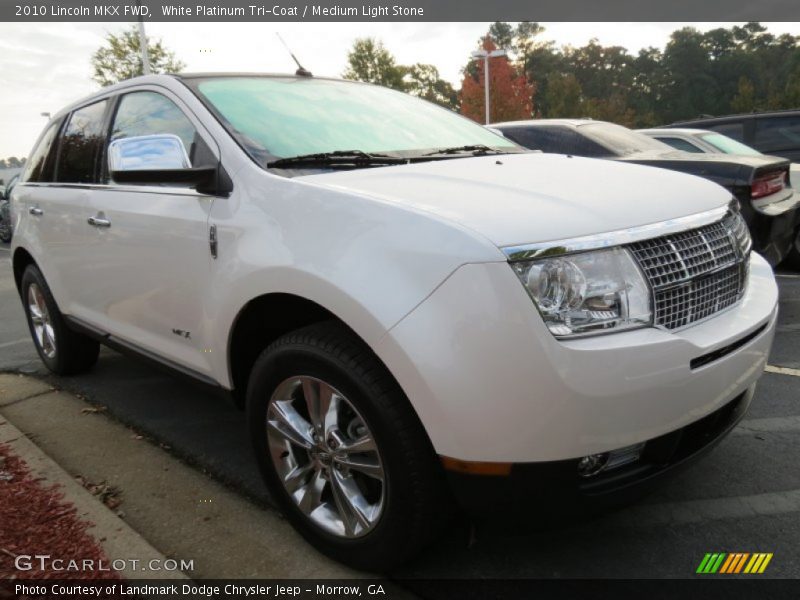 White Platinum Tri-Coat / Medium Light Stone 2010 Lincoln MKX FWD