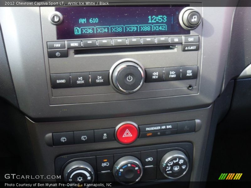 Arctic Ice White / Black 2012 Chevrolet Captiva Sport LT