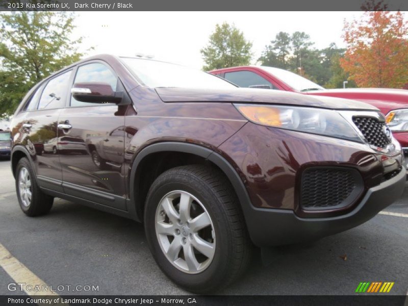 Dark Cherry / Black 2013 Kia Sorento LX