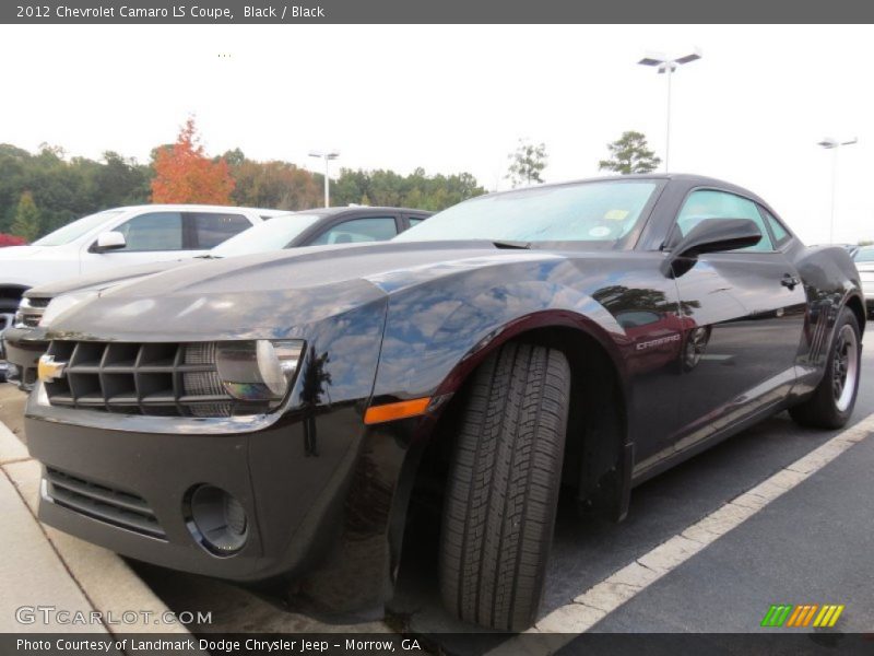 Black / Black 2012 Chevrolet Camaro LS Coupe