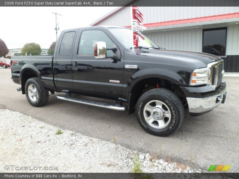 Black / Tan 2006 Ford F250 Super Duty Lariat SuperCab 4x4
