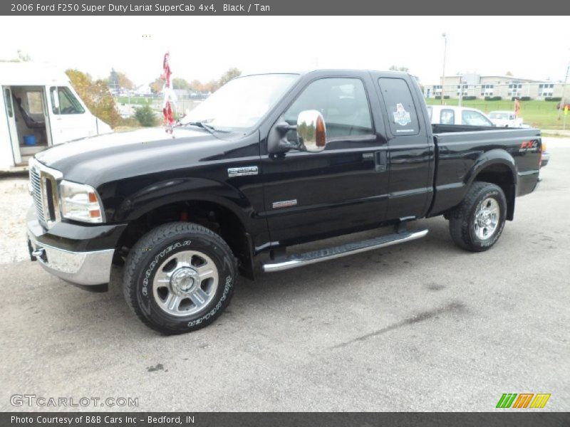 Black / Tan 2006 Ford F250 Super Duty Lariat SuperCab 4x4