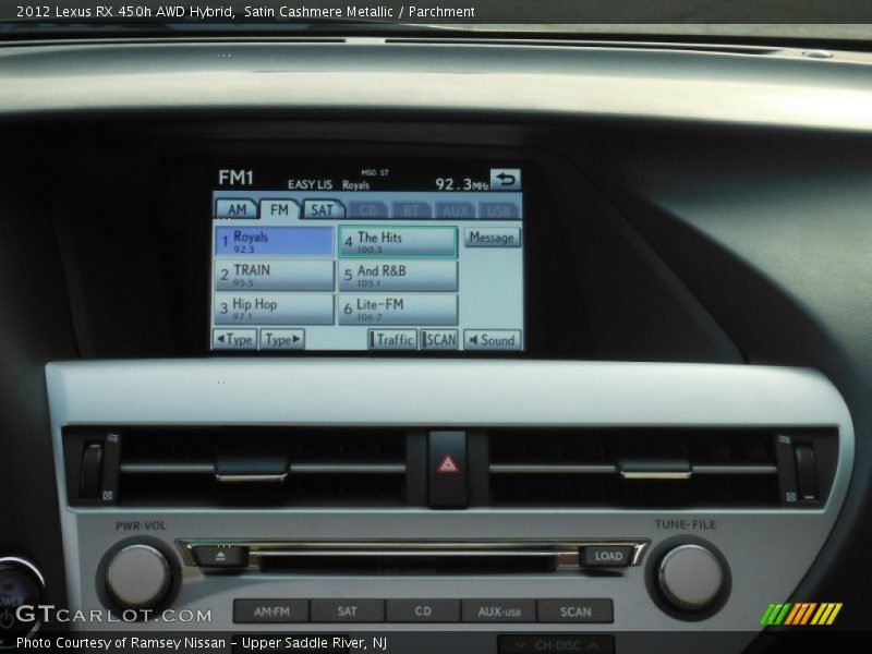 Satin Cashmere Metallic / Parchment 2012 Lexus RX 450h AWD Hybrid