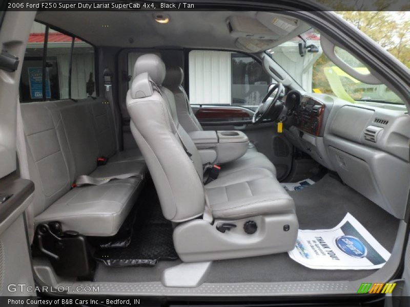 Black / Tan 2006 Ford F250 Super Duty Lariat SuperCab 4x4