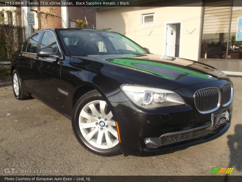 Black Sapphire Metallic / Black 2011 BMW 7 Series 750i xDrive Sedan