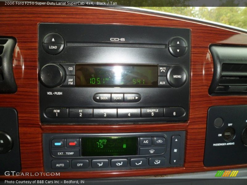 Black / Tan 2006 Ford F250 Super Duty Lariat SuperCab 4x4