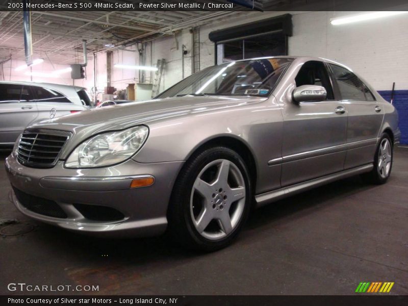 Pewter Silver Metallic / Charcoal 2003 Mercedes-Benz S 500 4Matic Sedan