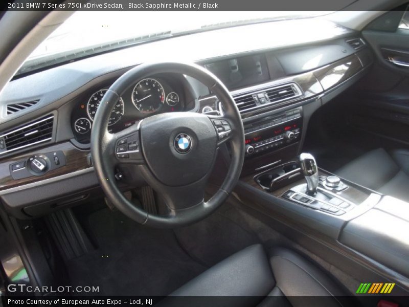 Black Sapphire Metallic / Black 2011 BMW 7 Series 750i xDrive Sedan