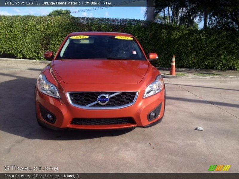 Orange Flame Metallic / Off Black T-Tec 2011 Volvo C30 T5
