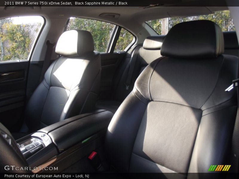 Black Sapphire Metallic / Black 2011 BMW 7 Series 750i xDrive Sedan