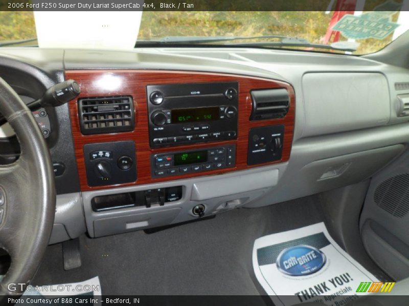 Black / Tan 2006 Ford F250 Super Duty Lariat SuperCab 4x4
